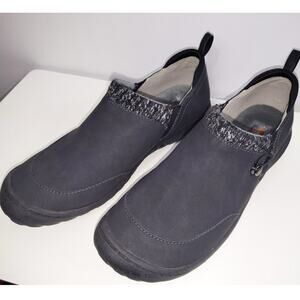 JSport Womens Alice Cozy Shoes Slip On Black Size 9